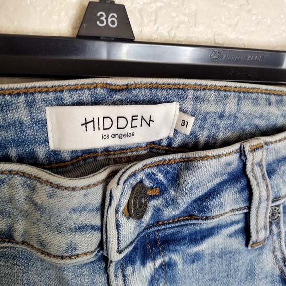 NWT Hidden Happi High Rise Crop Flare Jeans Sz 31 - Picture 5 of 9